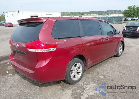 2012 Toyota Sienna Base V6 7 Passenger from USA, damaged, VIN 5TDZK3DCTC5197463